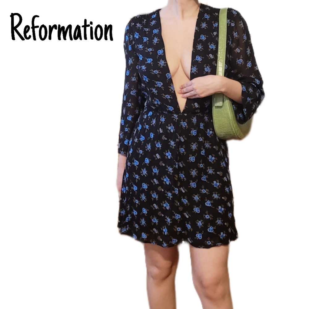 Reformation Floral Mini Dress